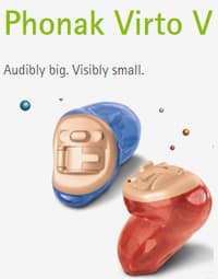 phonak virto V custom made hearing aids 8 CHANNELS cic itc